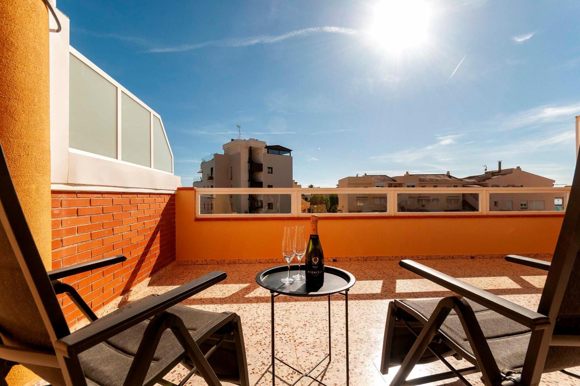 Primera Linea, Gran Terraza, Maravillosas Vistas, Alto Standing Villajoyosa Exteriér fotografie